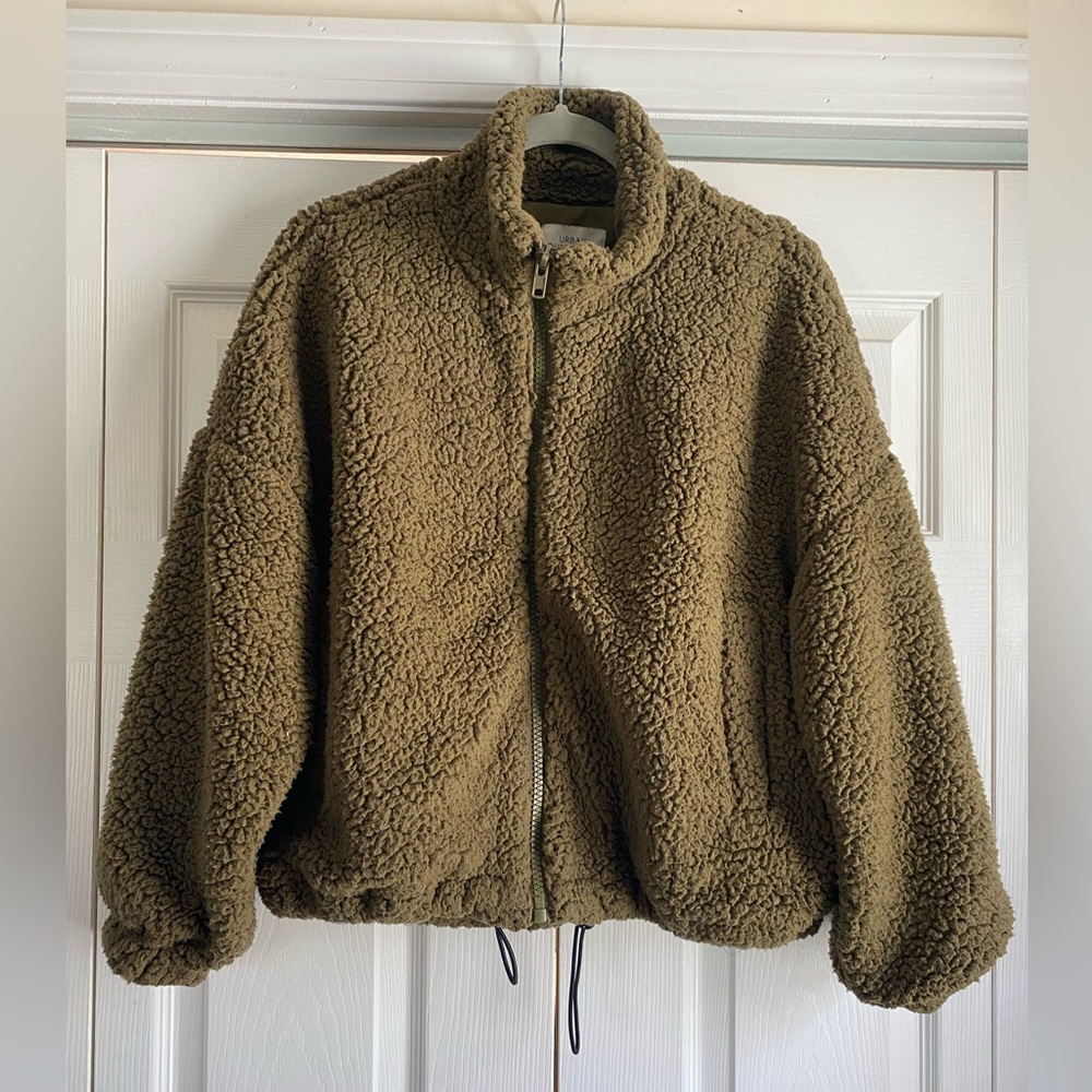 Green Sherpa zip up